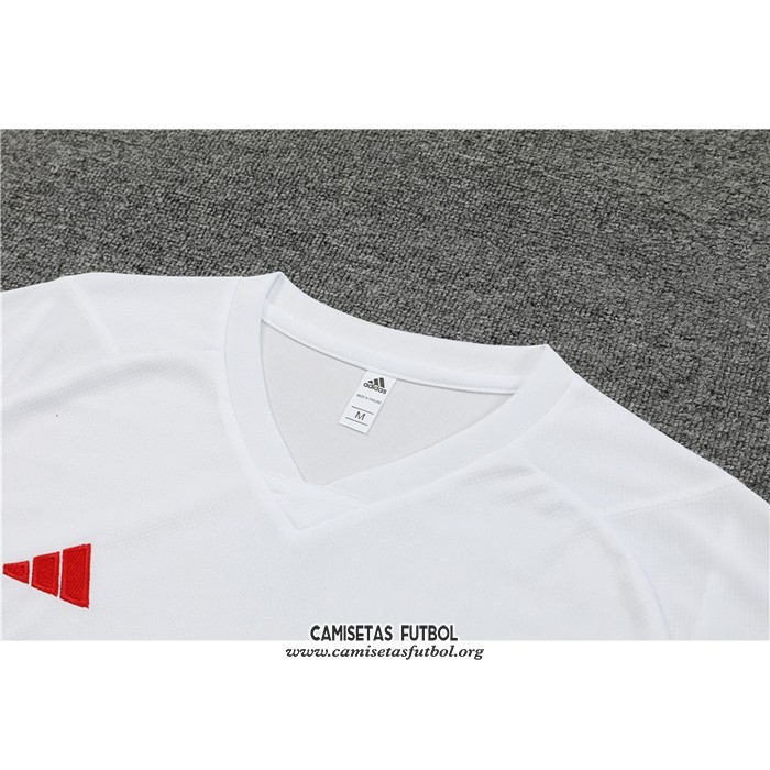 Chandal del Manchester United Manga Corta 2023/2024 Blanco - Pantalon Corto